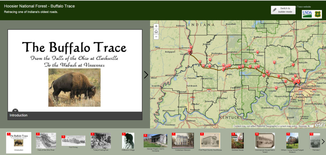 Maps Indiana's Historic Buffalo Trace